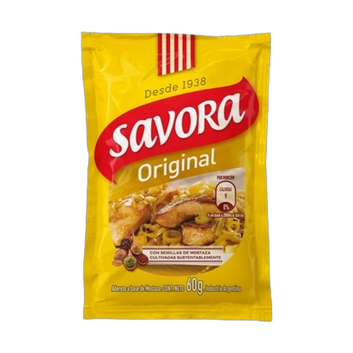 [2796] SAVORA MOSTAZA ORIG 60gr x30