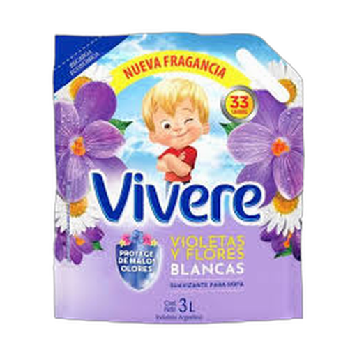 [2803] VIVERE SUAVIZANTE VIOLETAS Y FLORES 3L x4