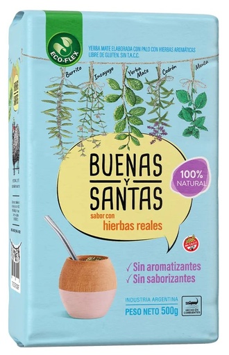 [3215] BUENAS Y SANTAS YERBA C/HIERBAS 500gr x10