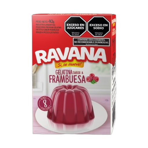 [3294] RAVANA GELATINA FRAMBUESA 40gr x12