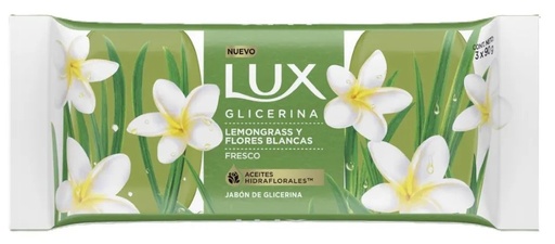 [3449] LUX JABON GLICERINA LEMON Y FLORES X3 90gr X36