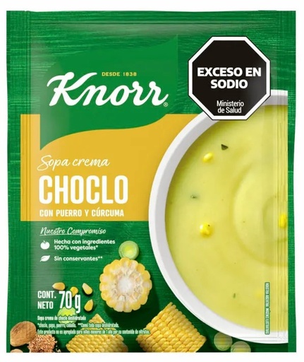 [3509] SOPAS CREMA KNORR CHOCLO C/PUERRO 70gr x10