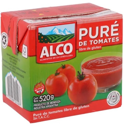 [3573] ALCO PURE DE TOMATES 520gr x12