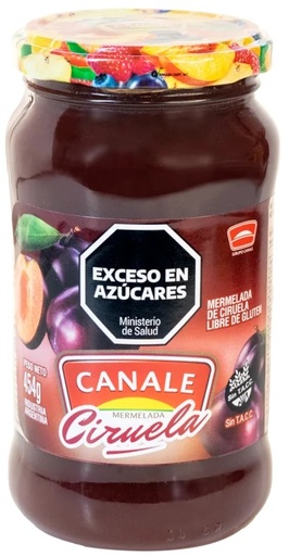 [3598] CANALE MERMELADA FRASCO CIRUELA 454gr x12