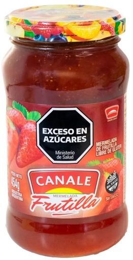 [3606] CANALE MERMELADA FRASCO FRUTILLA 454gr x12