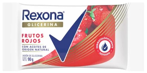 [3677] REXONA JABON GLICERINA FRUTOS ROJOS 90gr x108