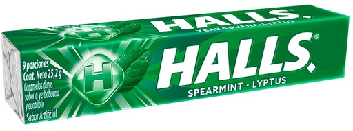 [3697] DISPLAY HALLS MENTA LYPTUS x12 25,2g x1 (30/B)