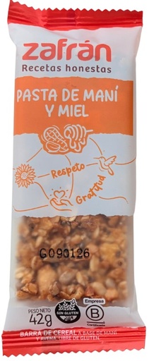 [3726] DISPLAY ZAFRAN BARR PAST MANI/MIEL 42g x12 (B/8)