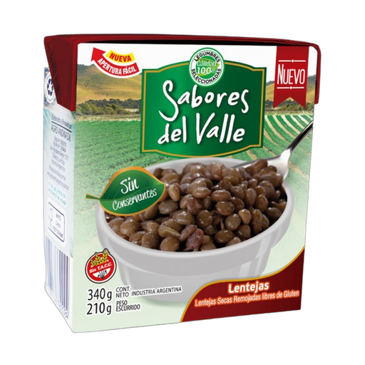 [3804] SABORES DEL VALLE LENTEJAS 340gr x12