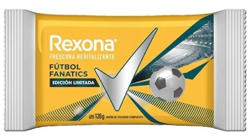 [3816] REXONA JABON FUTBOL FANATICS 120gr x72