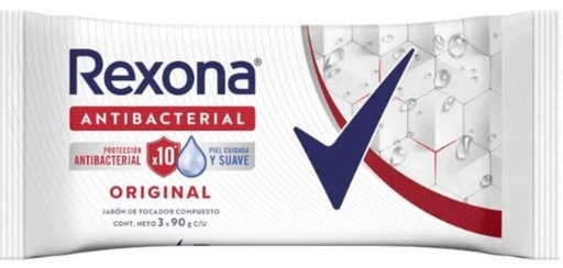 [3885] REXONA JABON ANTIBACTERIAL ORIGINAL x3 90gr x36