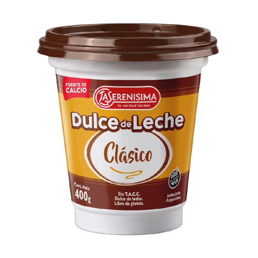[4295] LA SERENISIMA DULCE DE LECHE CLASICO 400gr x12