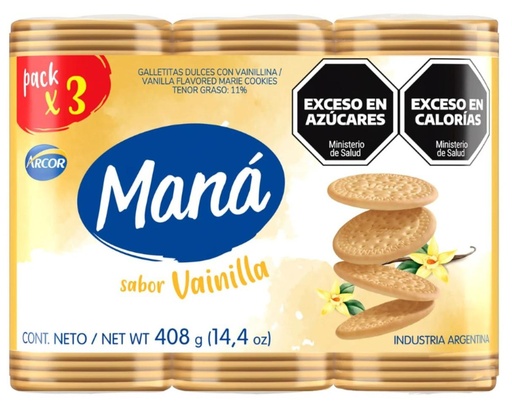 [4308] MANA VAINILLA x3 136gr x12