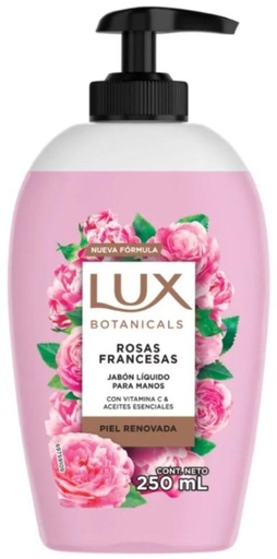 [4392] LUX JABON LIQUIDO ROSAS FRANCESAS 250ml x6