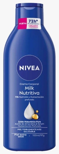 [4426] NIVEA CREMA MILK NUT PIEL SECA 100ml x12