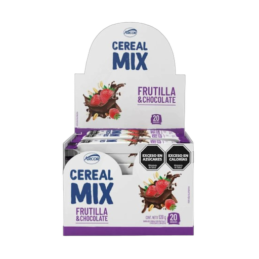 [4439] DISPLAY CEREAL MIX CHOCOLATE FRUTILLA x20 26gr (B/6)