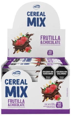 [4439] DISPLAY CEREAL MIX CHOCOLATE FRUTILLA x20 26gr (B/6)