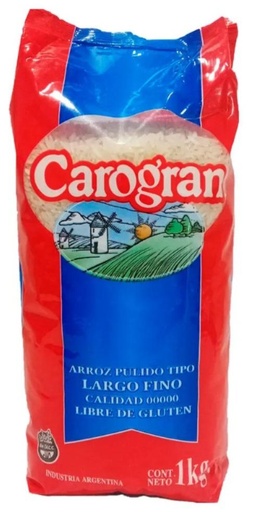 [4448] CAROGRAN ARROZ LARGO FINO 1kg x10