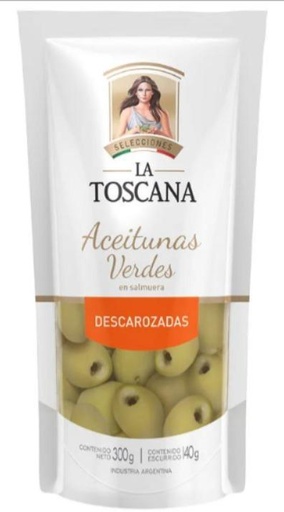 [4484] TOSCANA DP ACEITUNAS VERDES DESCAROZADAS 280gs x12