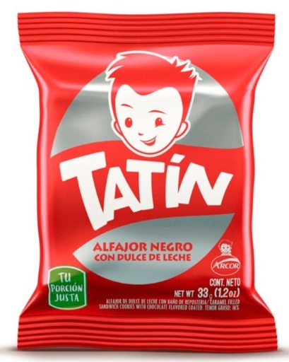 [4535] TATIN ALFAJOR NEGRO 33gr x56