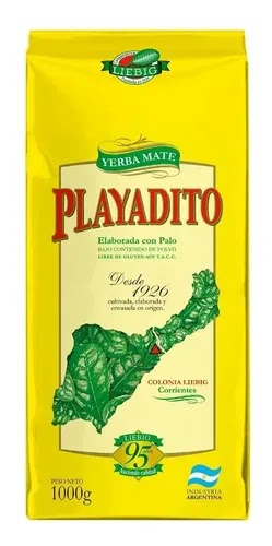 [4545] PLAYADITO YERBA ELABORADA CON PALO 1kg x5