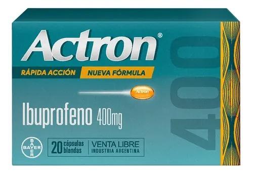 [4586] UNIDAD ACTRON RAPIDA ACCION 400mg 20 CAPSULAS (B/80)