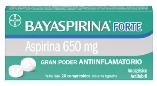 [4587] UNIDAD BAYASPIRINA FORTE 20 COMPRIMIDOS (B/112)