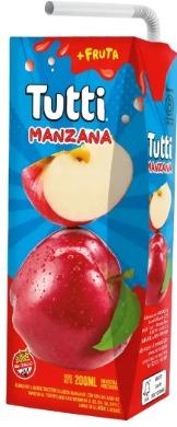 [4659] TUTTI JUGO MANZANA 200ml x18