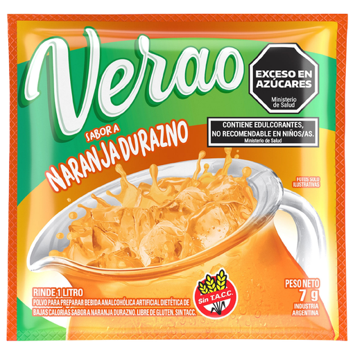 [1004] JUGO VERAO NARANJA DURAZNO 16x20x7gr