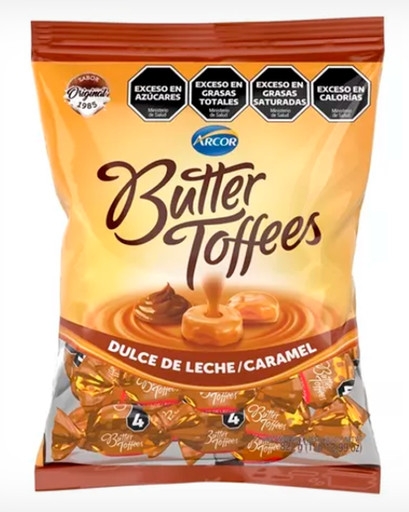 [1087] BUTTER TOFFEES DULCE DE LECHE x 825g x6u