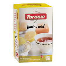 [1200] TE TARAGUI PLACER LIMON Y MIEL X 20 sobrecitos x 6