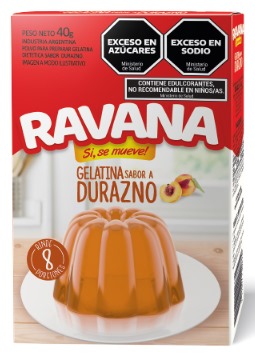 [1223] RAVANA GELATINA DURAZNO x 40gr. x 12u
