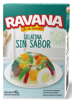 [1229] RAVANA GELATINA SIN SABOR x 42gr. x 12u