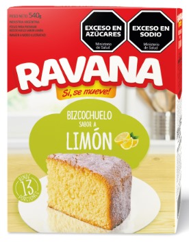 [1233] RAVANA BIZCOCHUELO LIMON x 540gr. x 6u