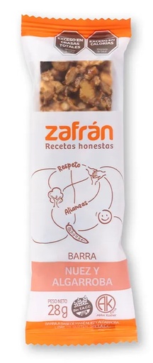 [1643] DISPLAY ZAFRAN BARR CEREAL NUEZ/ALGARB 28gx12(B/8)
