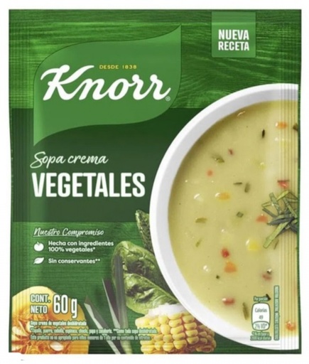 [1971] SOPAS CREMA KNORR VEGETALES 10X62GR X 10U