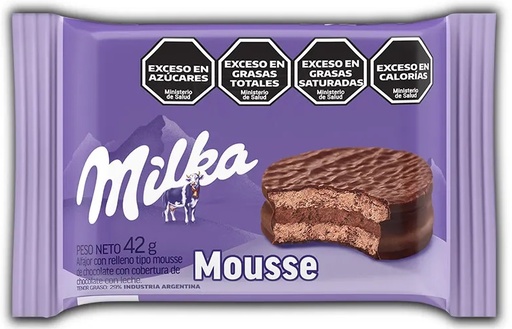 [2091] ALFAJOR MILKA MOUSSE SIMPLE 54U X 42 GRS.