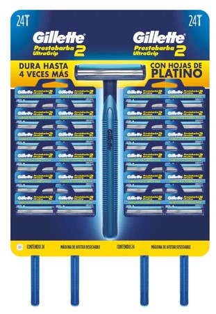 [2277] DISPLAY GILLETTE ULTRAGRIP X24 (24/B)