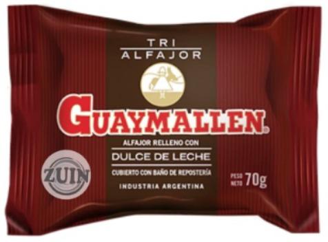 [2290] ALFAJOR GUAYMALLEN NEGRO TRIPLE X24U