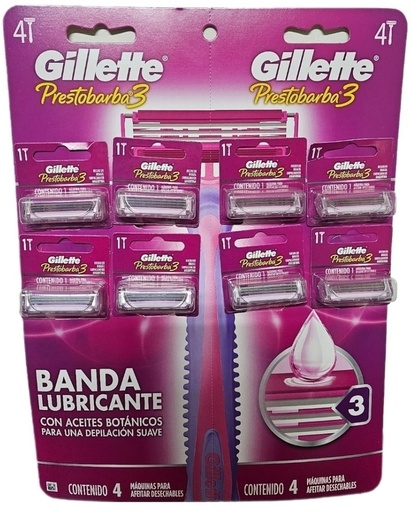 [268] DISPLAY GILLETTE 3 FILOS MUJER x8 (12/B)