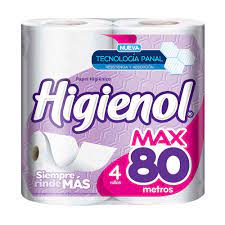 [326] PAPEL HIG. HIGIENOL MAX PANAL S/H 80MTS