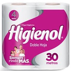 [327] PAPEL HIG. HIGIENOL MAS BLANCO D/H 30 MTS