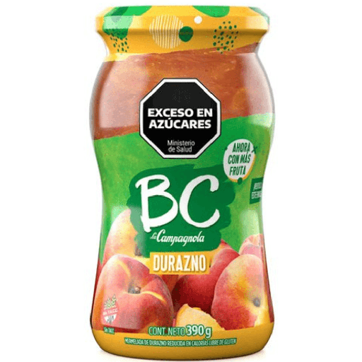 [408] MERMELADA BC DURAZNO 12U X 390