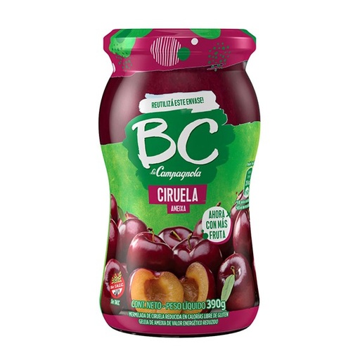 [409] MERMELADA BC CIRUELA 12U X 390