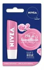 [491] LABIAL NIVEA 4.8gr SOFT ROSE x16