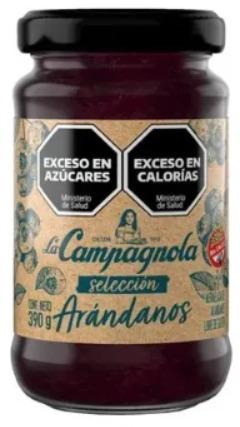 [508] MERMELADA CAMPAGNOLA ARANDANOS 12U X 454