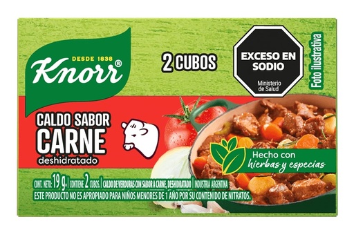 [570] DISPLAY CALDO KNORR X 2 CARNE 480U B/20