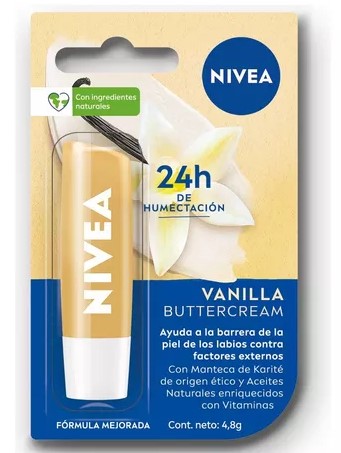 [686] LABIAL NIVEA 4.8gr VAINILLA x16