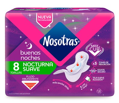 [687] NOSOTRAS TOALLA B.NOCHES 8X24B (0261)