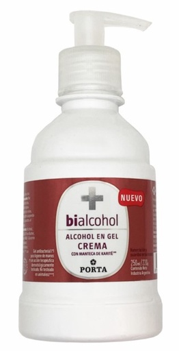[867] BIALCOHOL EN GEL CREMA CON KARITE 250ML 12U